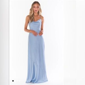 Show Me Your Mumu Steele blue dress.